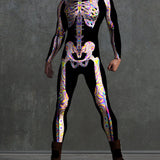 Candy Liquid Skeleton Male Costume