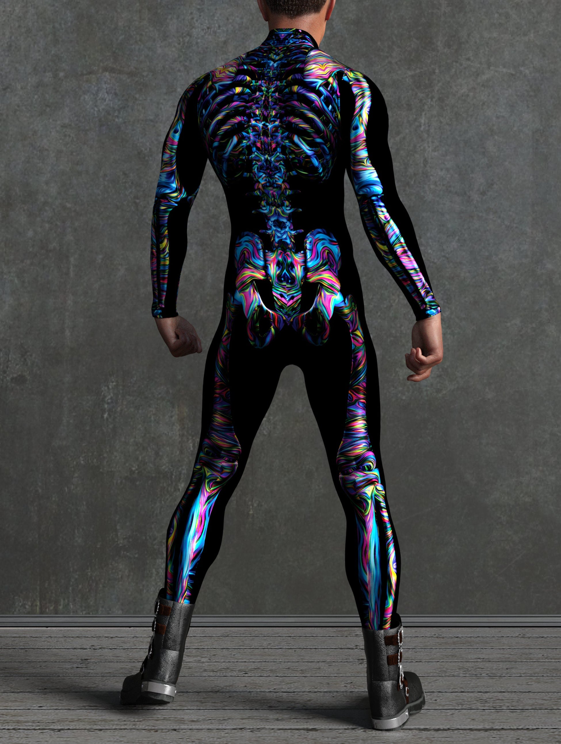 Slim Shady Skeleton Male Costume 2