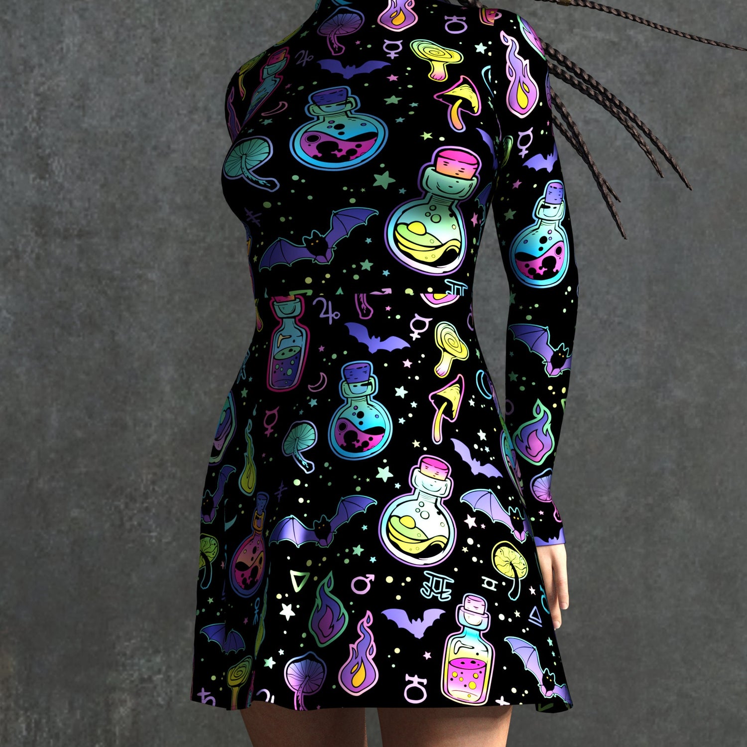 potion princess skater dress Cabinet of Curiosity Velvet Princess Skater Dress