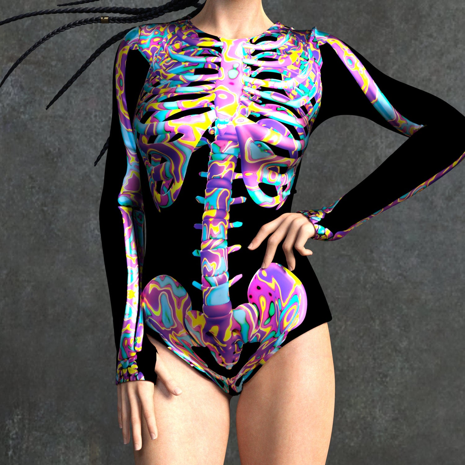 Psy Candy Skeleton Short Body