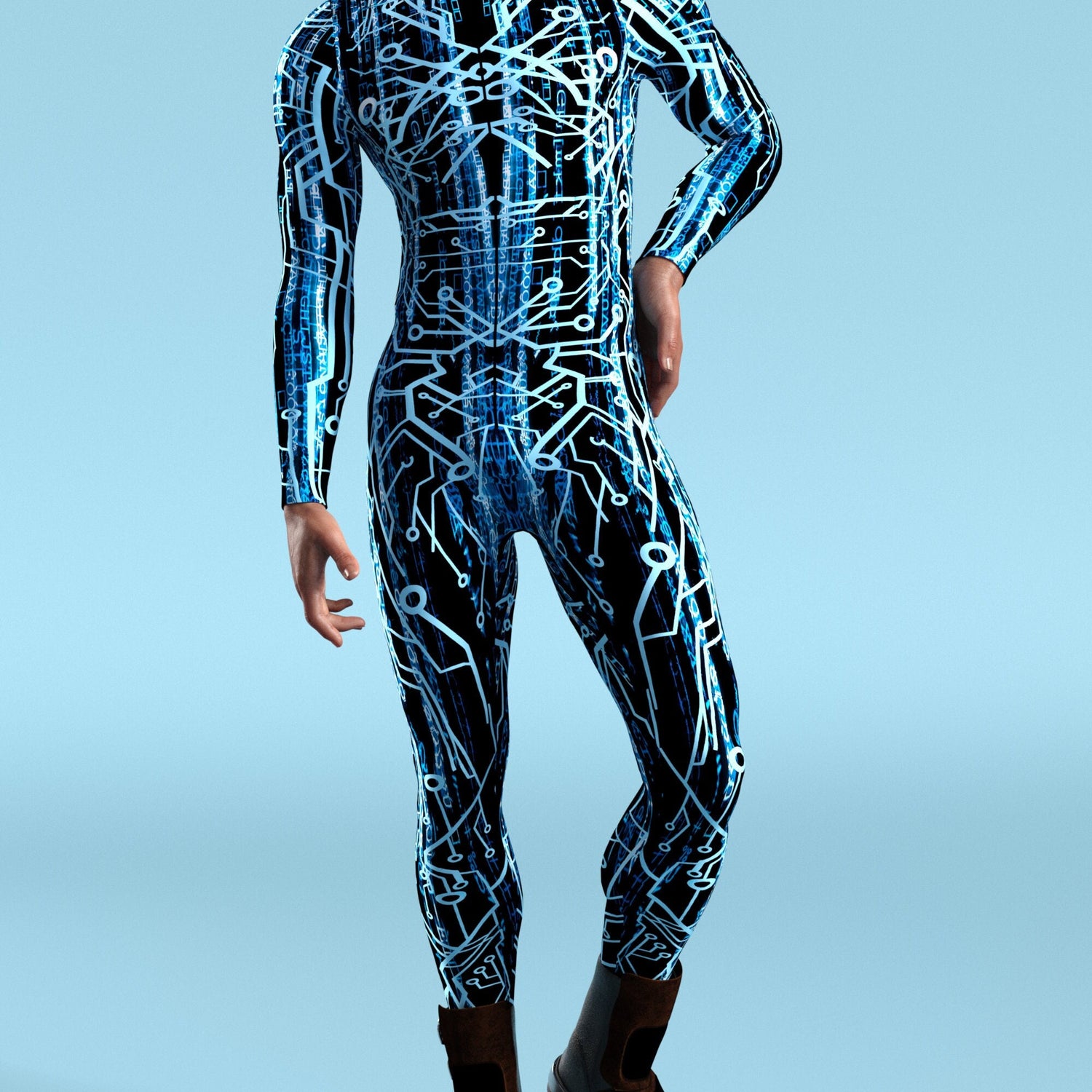 Agent Smith Blue Male Costume 3
