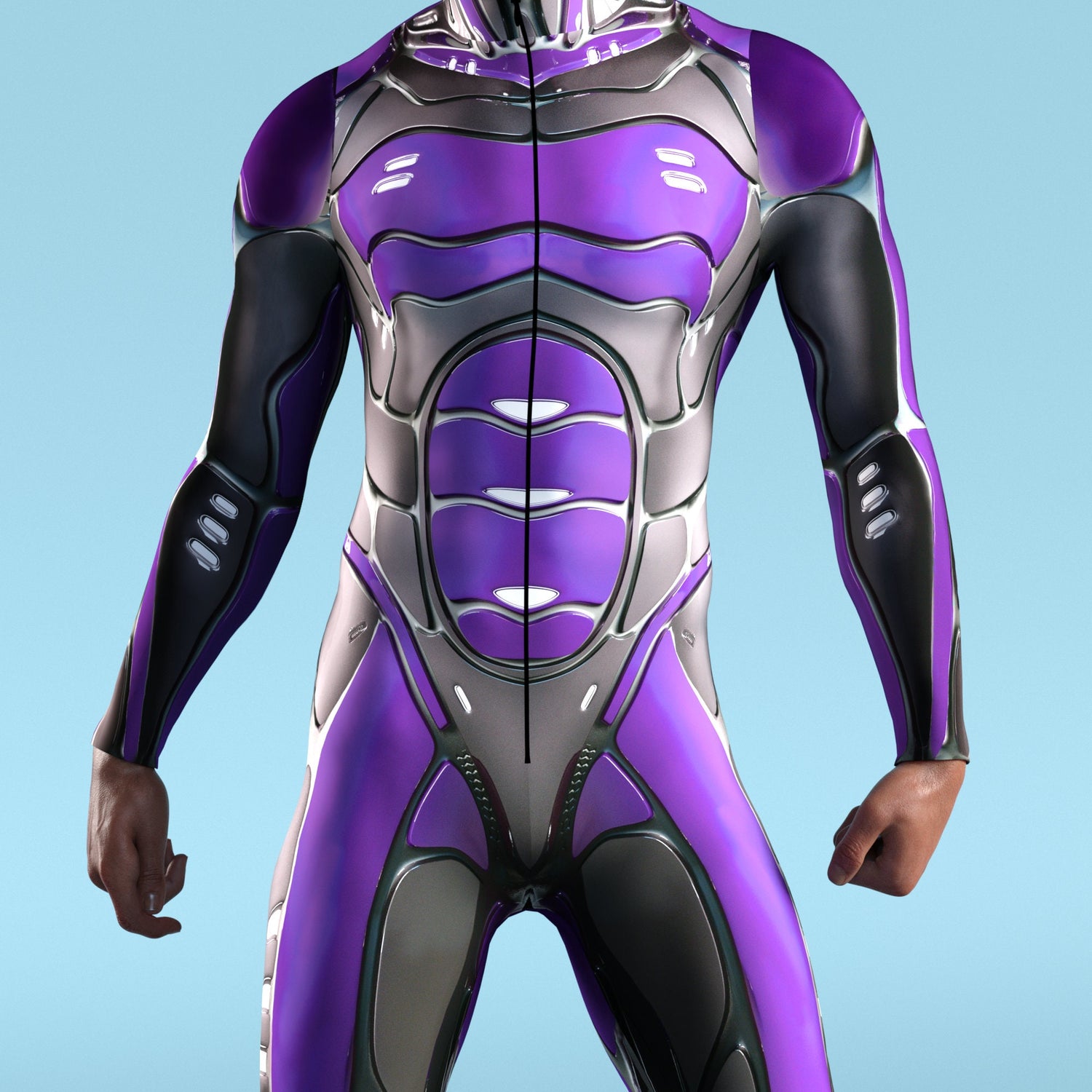 Hydrobot Purple Male Costume