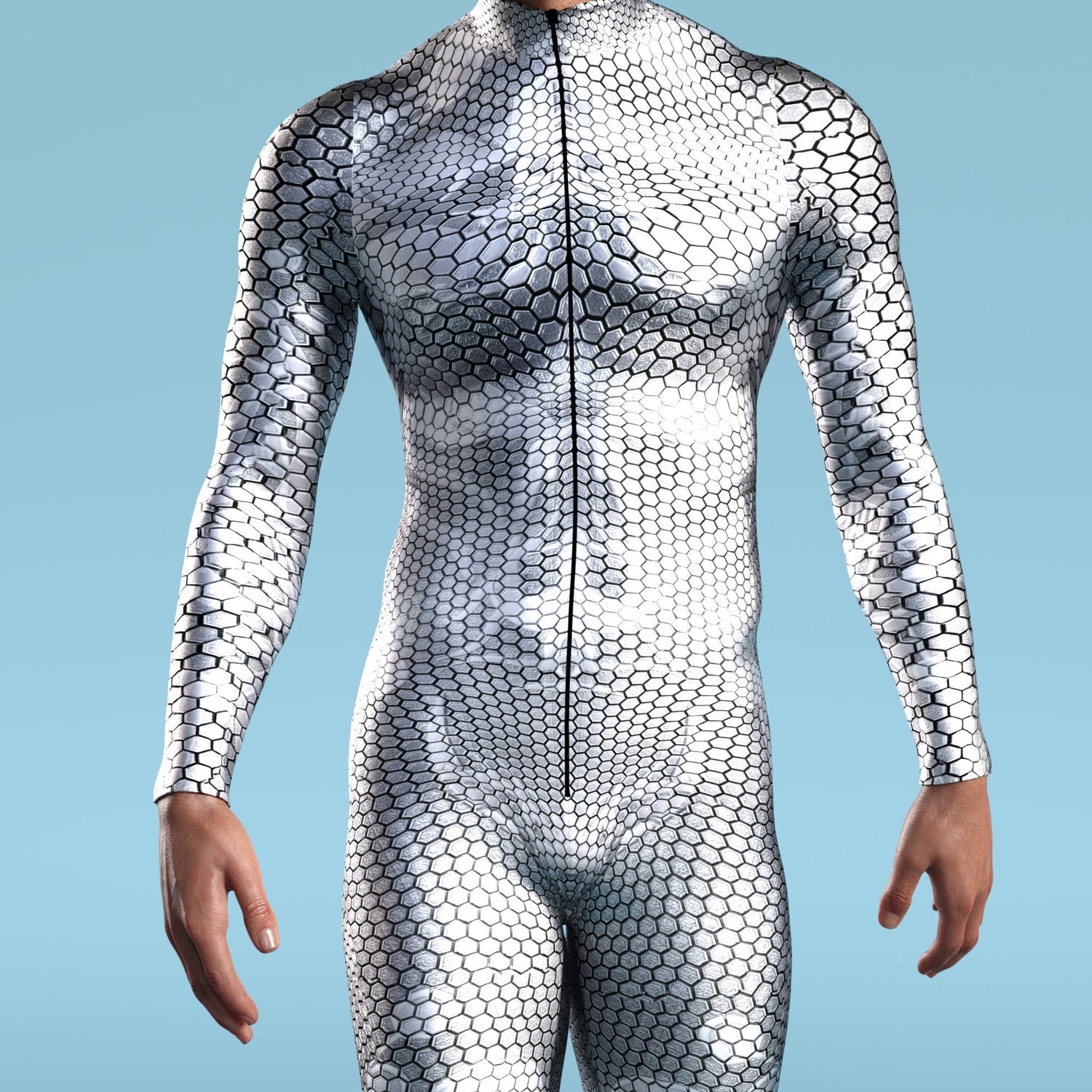 Myriad Walker Silver Male Costume 7