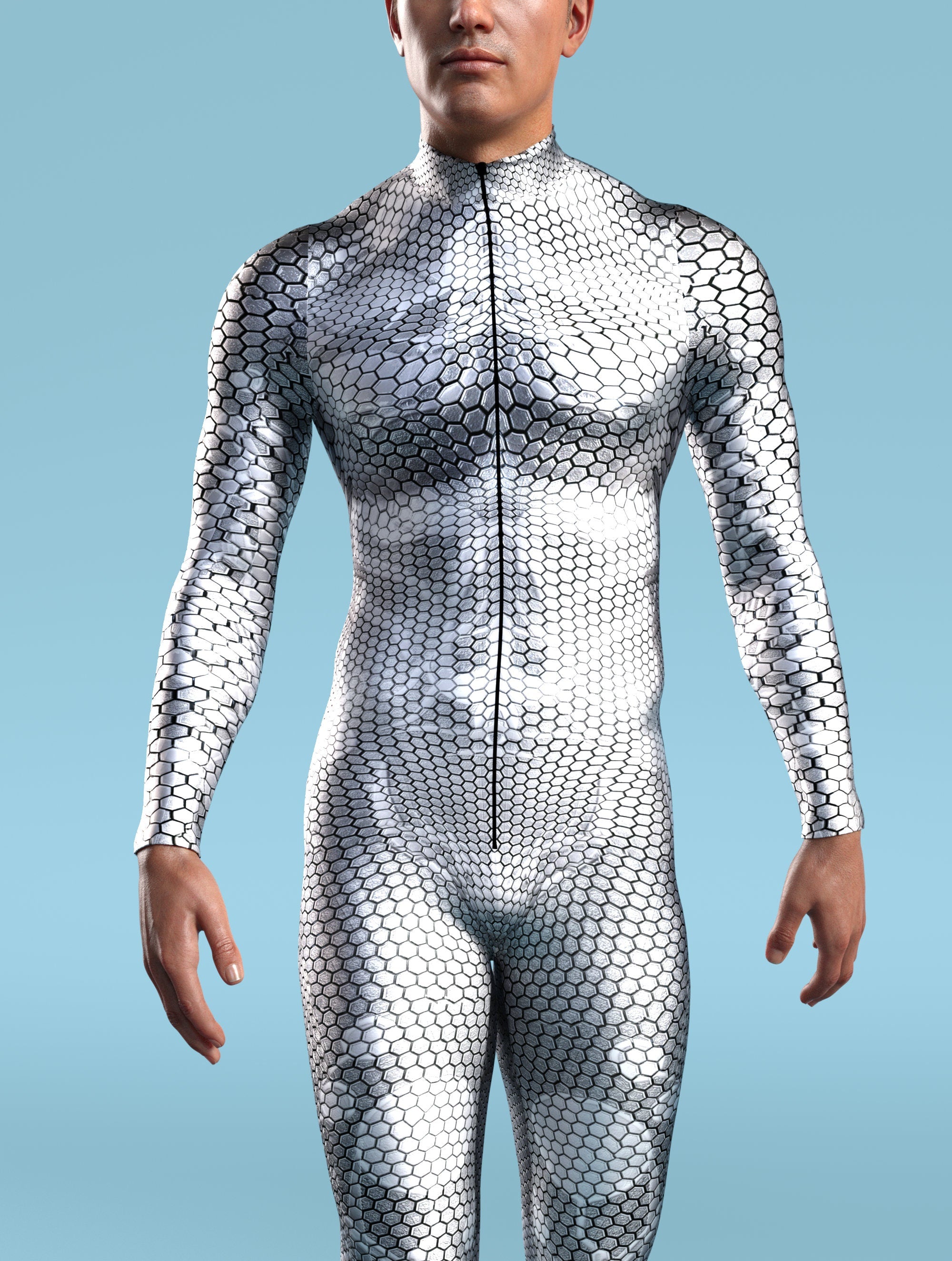 Myriad Walker Silver Male Costume 7