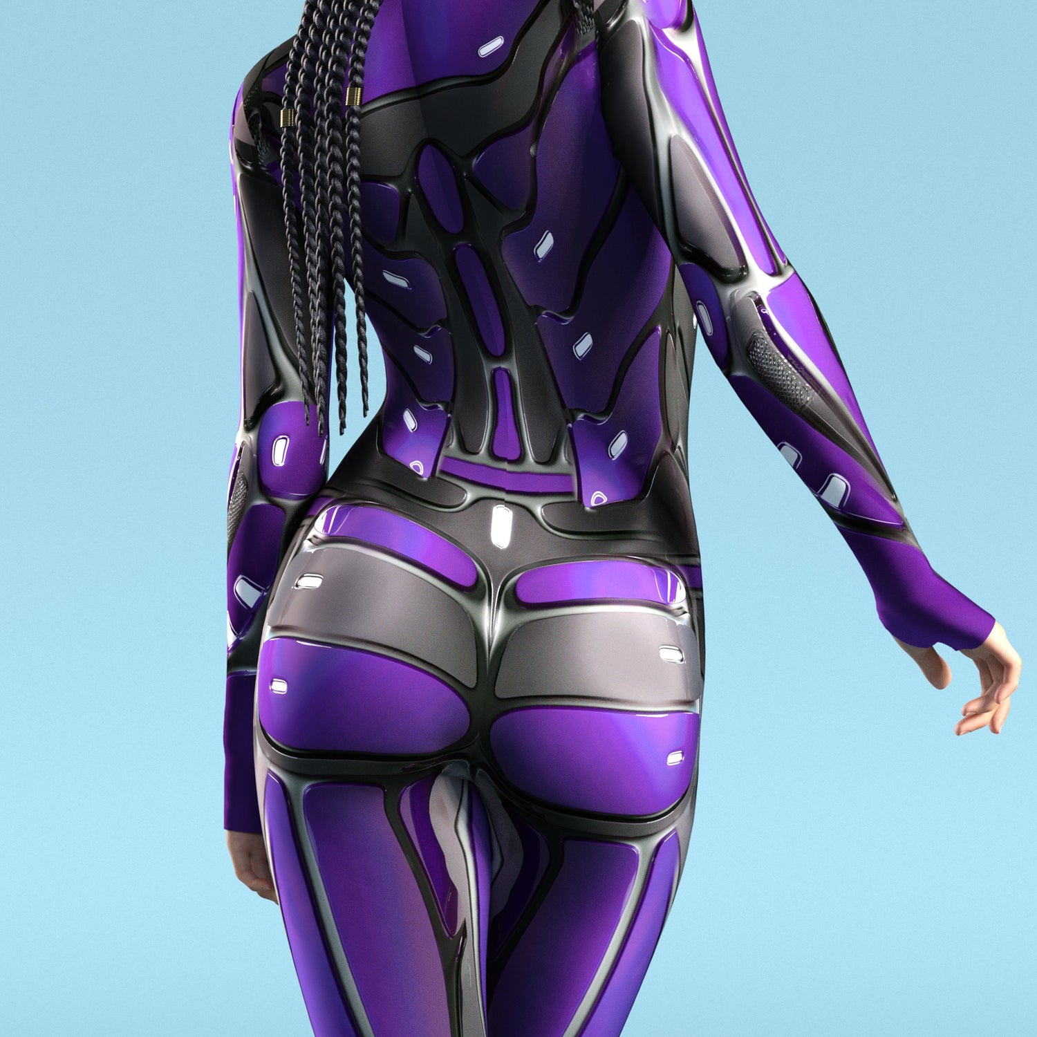 Hydrobot Purple Costume Purple