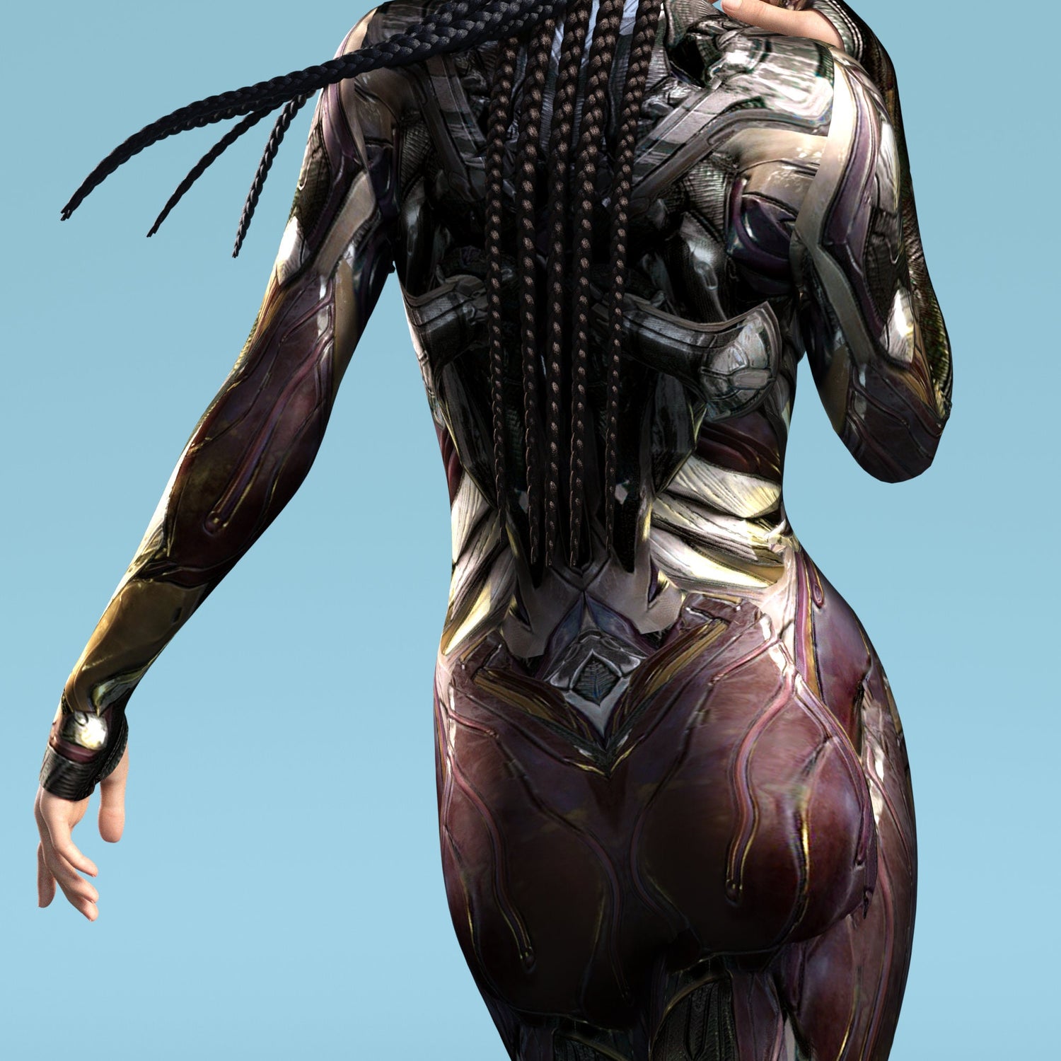 Khora Nuclear Gear Costume Black, Gold