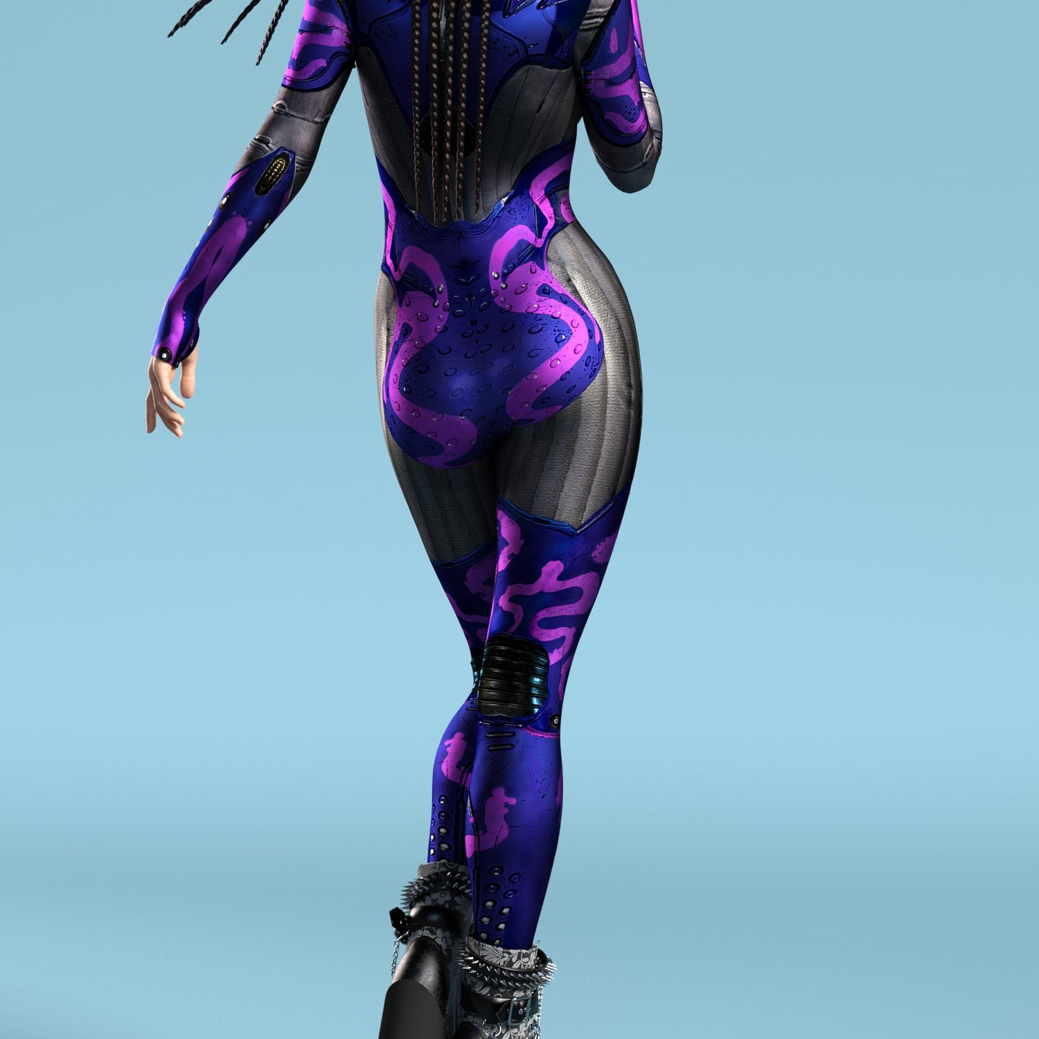 Dragoon Mech Rider Costume Lycra