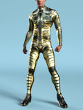 Gold Invader Male Costume