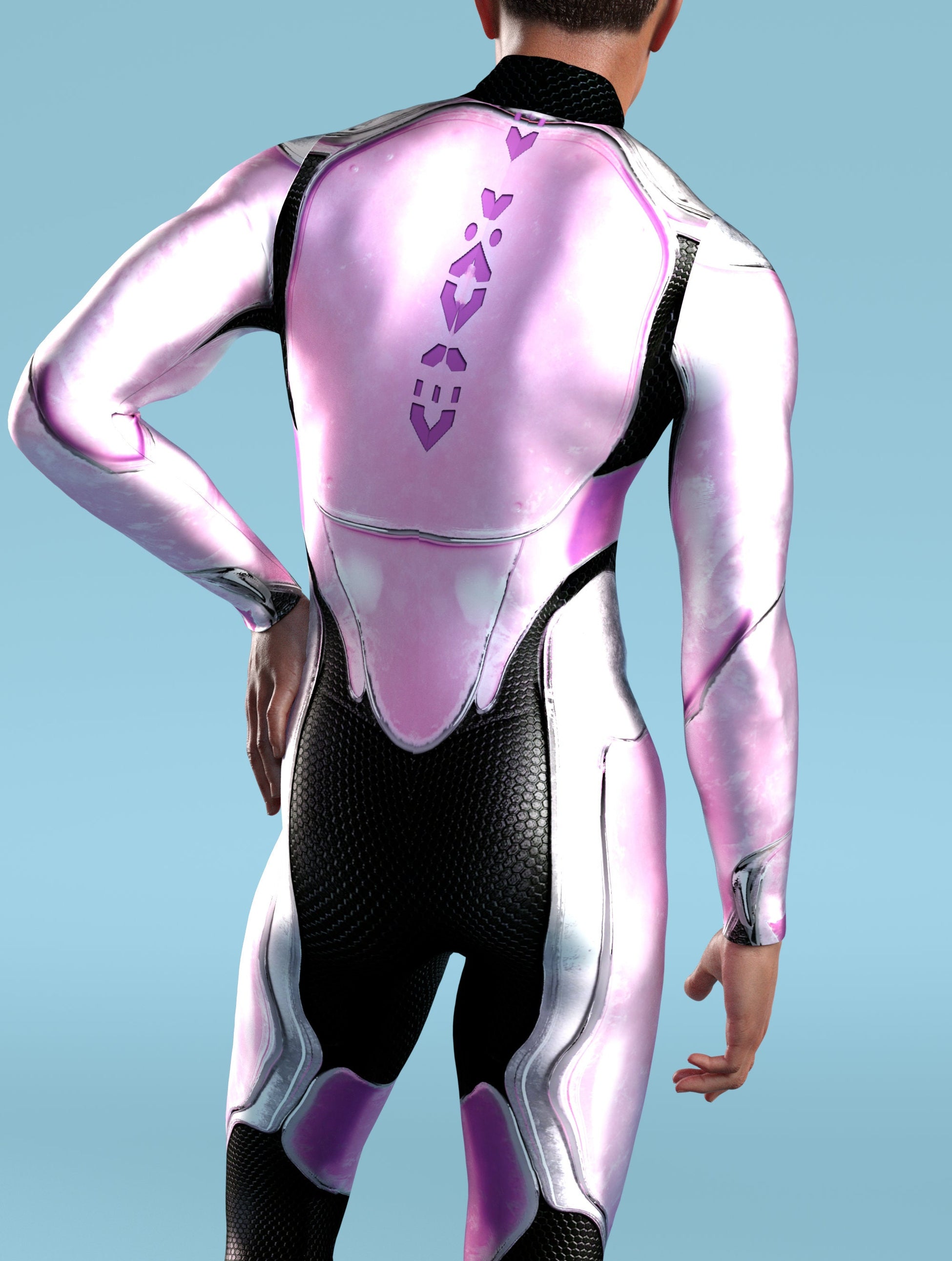 War Ranger Pink Male Costume 2