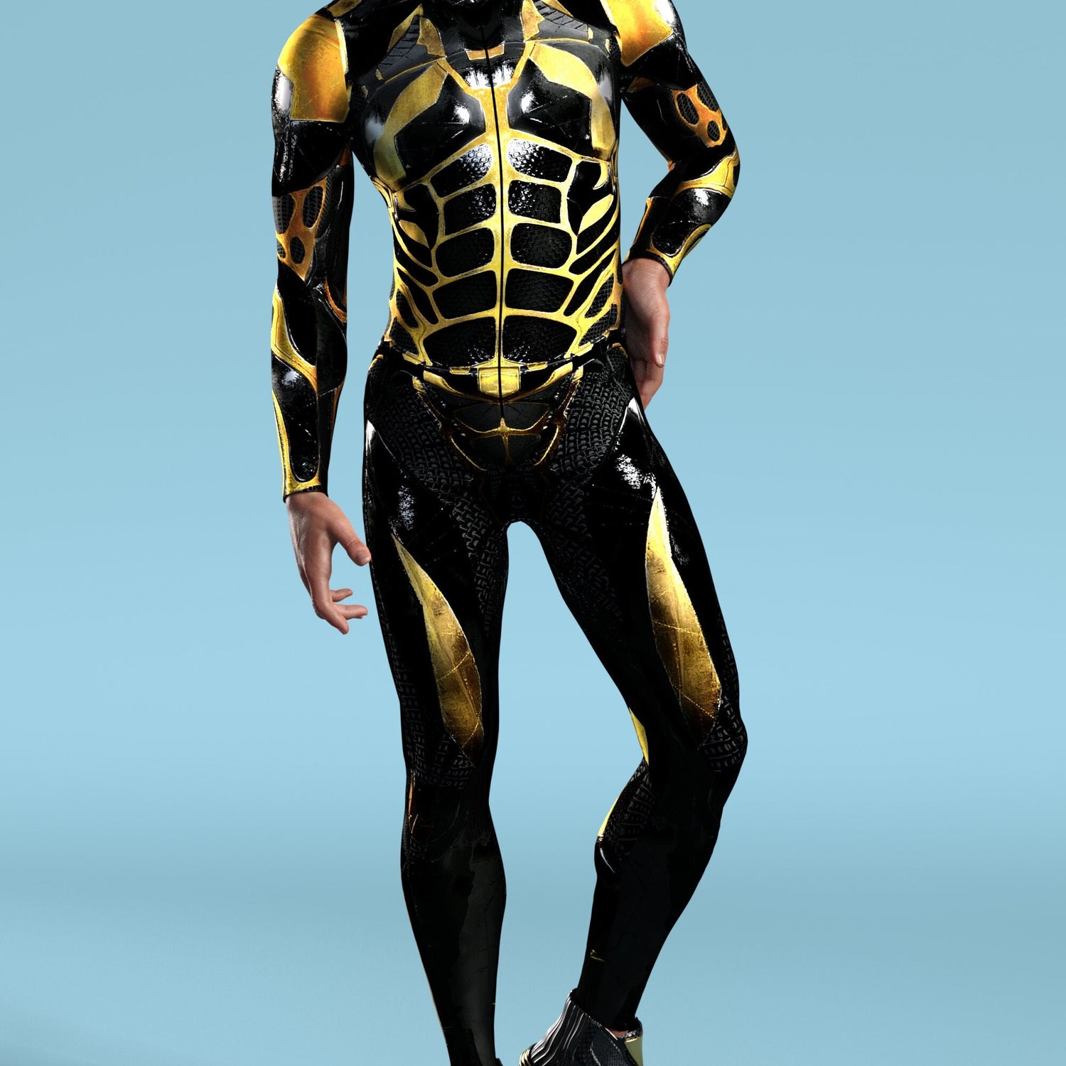 Scorpio Black Male Costume 3