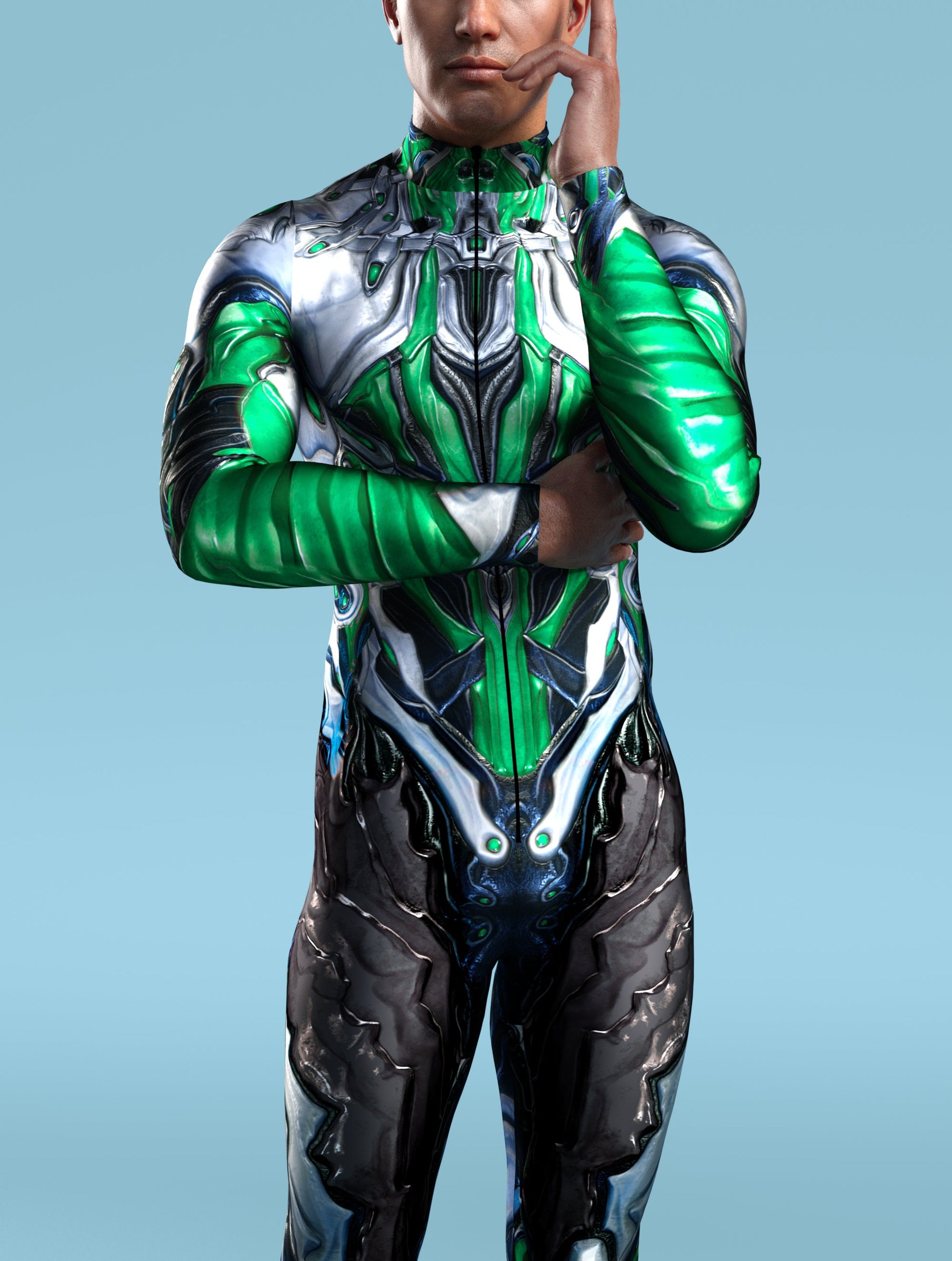 Green Templar Male Costume 1