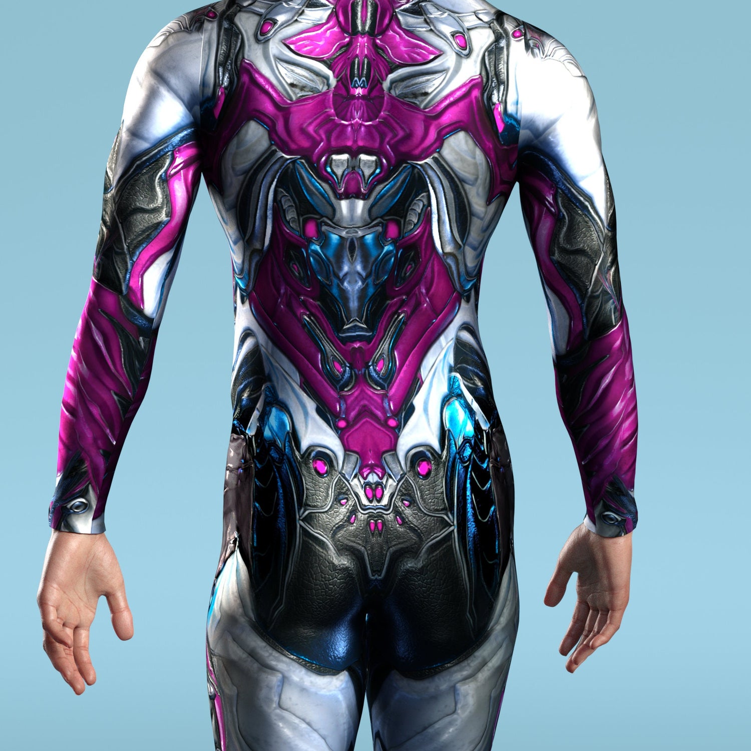 Purple Templar Male Costume Purple