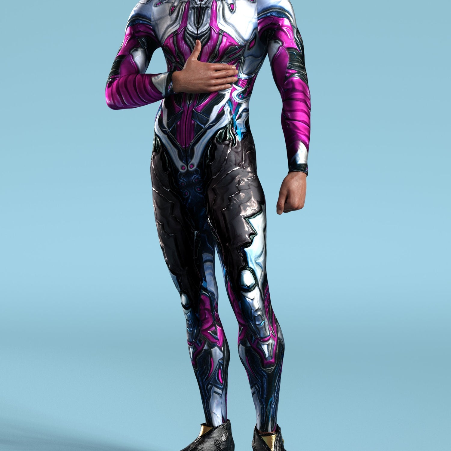 Purple Templar Male Costume 3