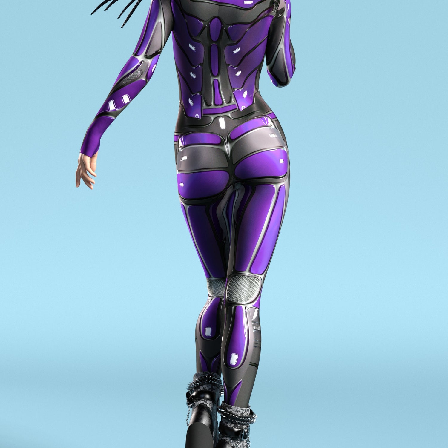 Hydrobot Purple Costume Lycra