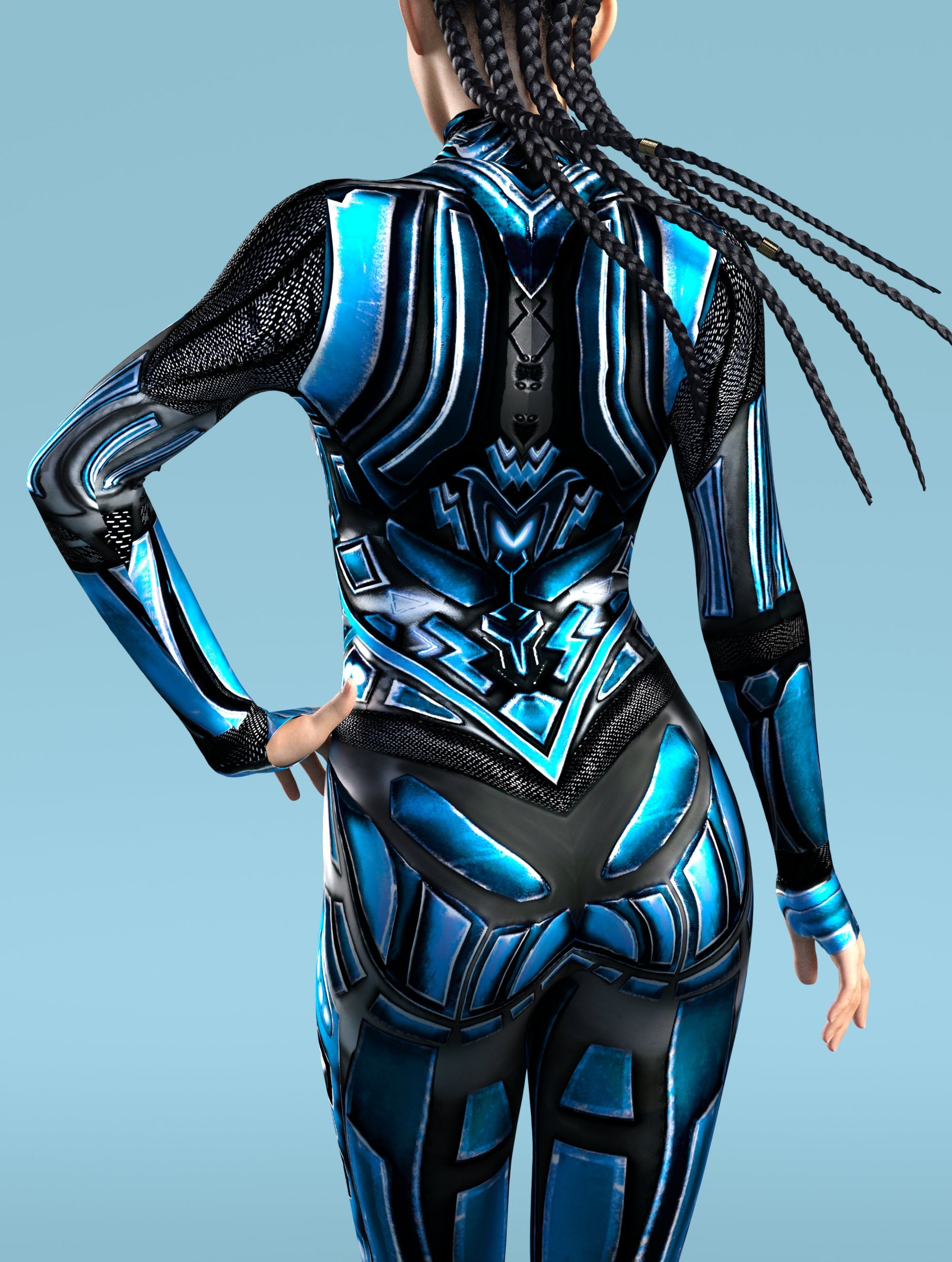 Cosmic Buster Blue Costume 2