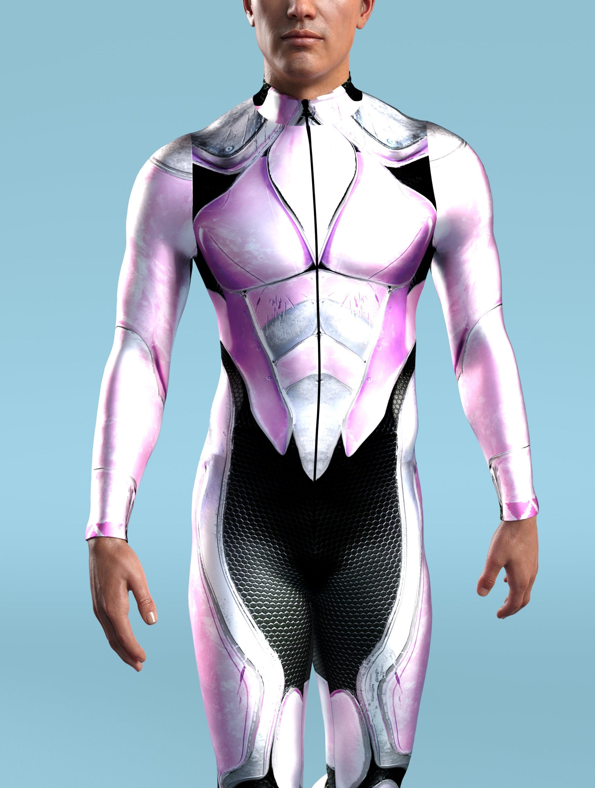 War Ranger Pink Male Costume 1
