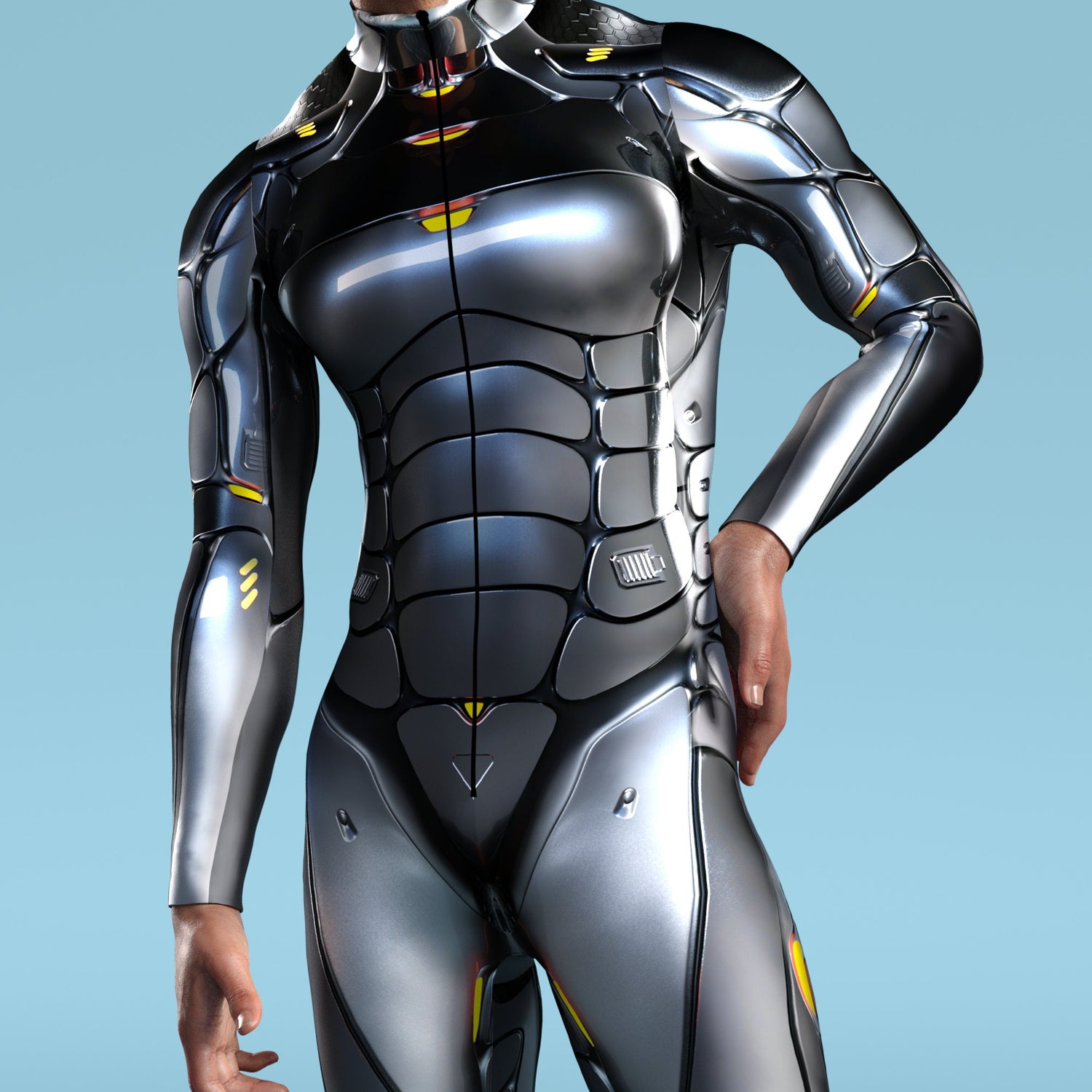 Justice Bot Male Costume 7