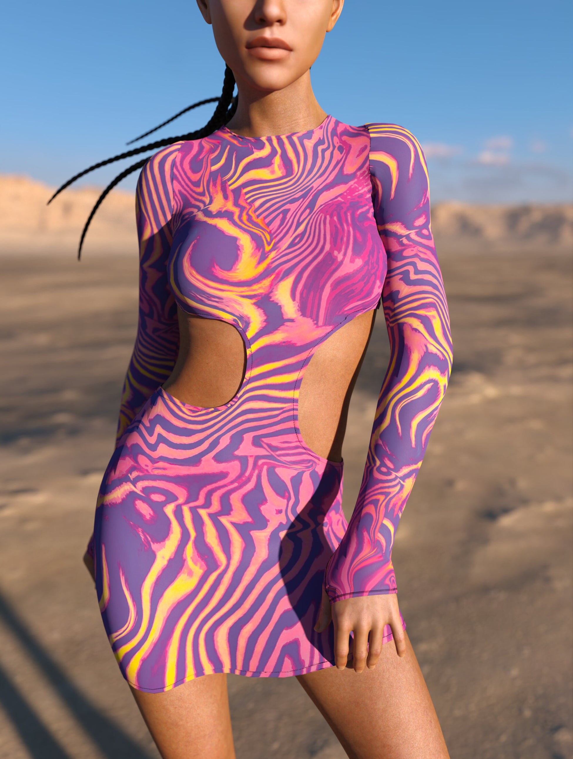 Amant Side-Cutout Dress 1