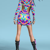 Tesseract Side-Cutout Dress