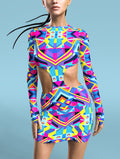 Tesseract Side-Cutout Dress
