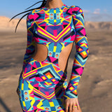 Tesseract Side-Cutout Dress