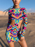 Tesseract Side-Cutout Dress