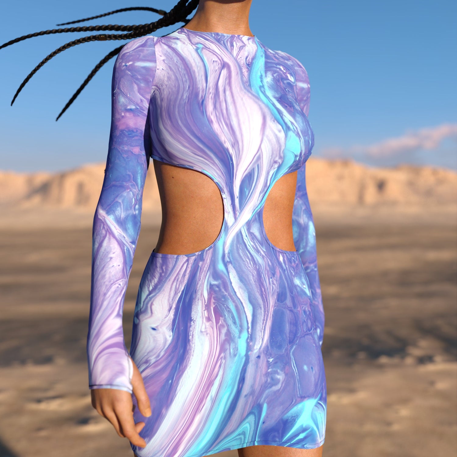 Catharctic Side-Cutout Dress