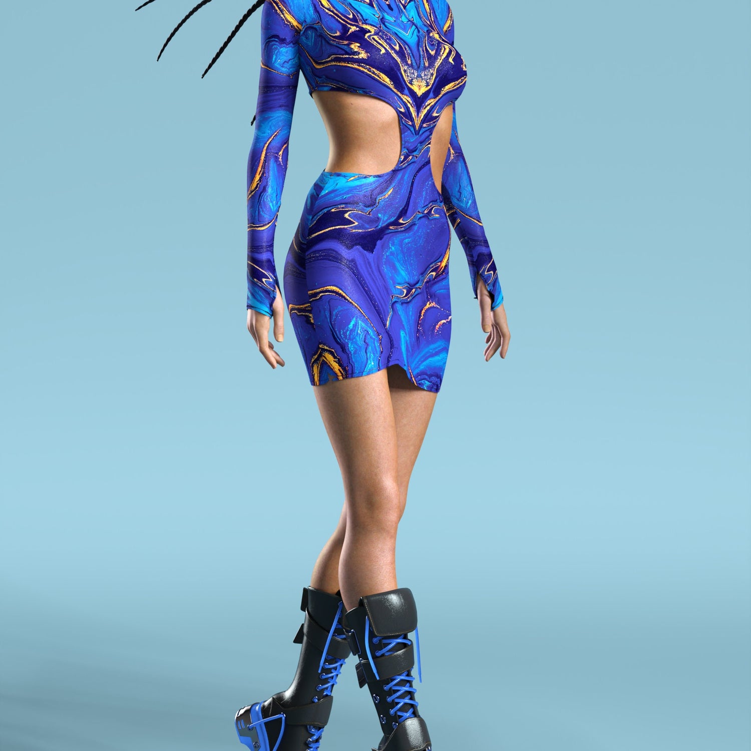 Women Rogue Side-Cutout Dress