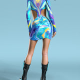 Folie Side-Cutout Dress