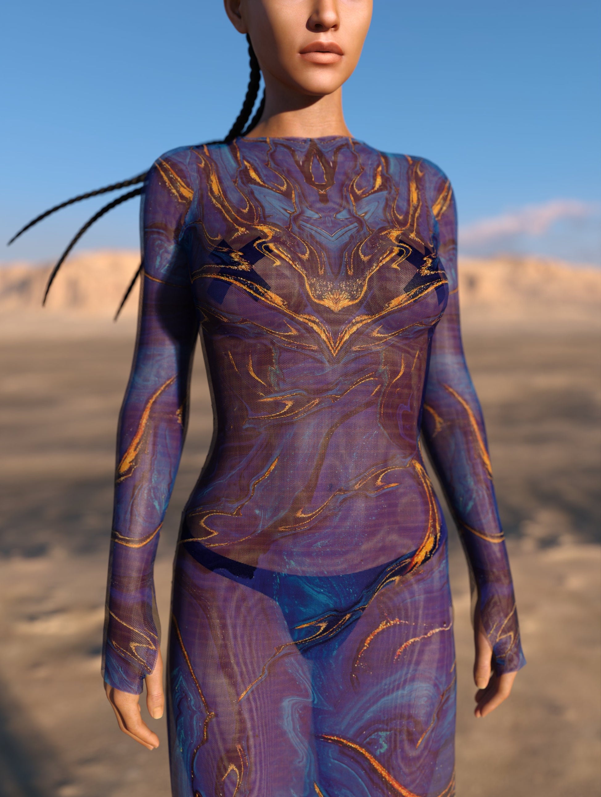 Rogue Mesh Single Cut Dress 1