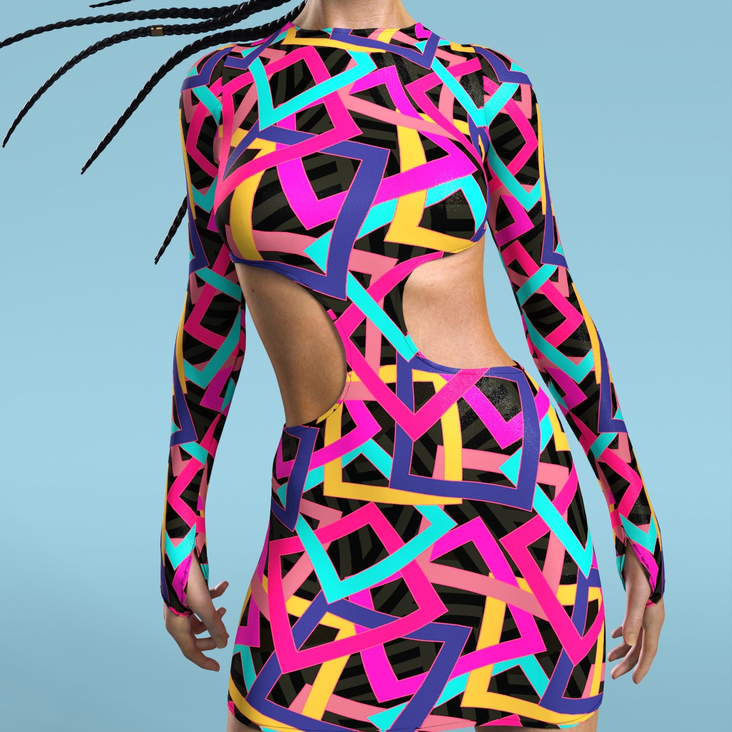 Women Enigma Side-Cutout Dress