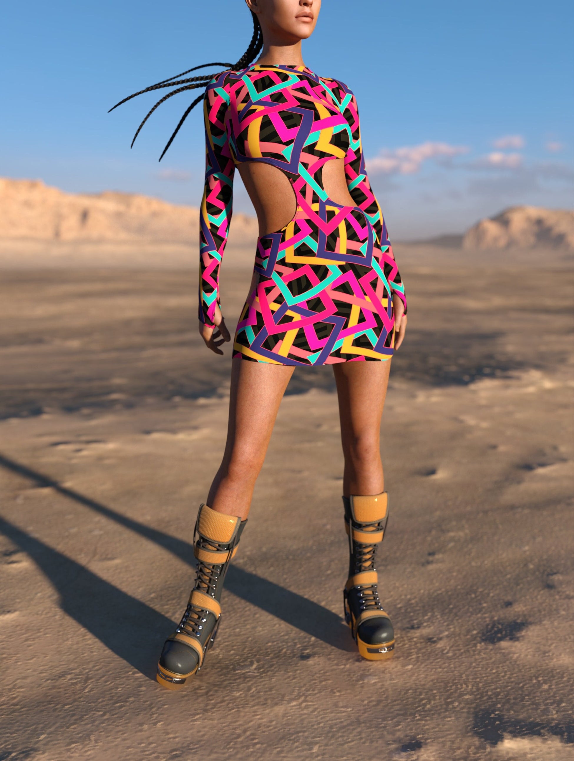 Enigma Side-Cutout Dress 2
