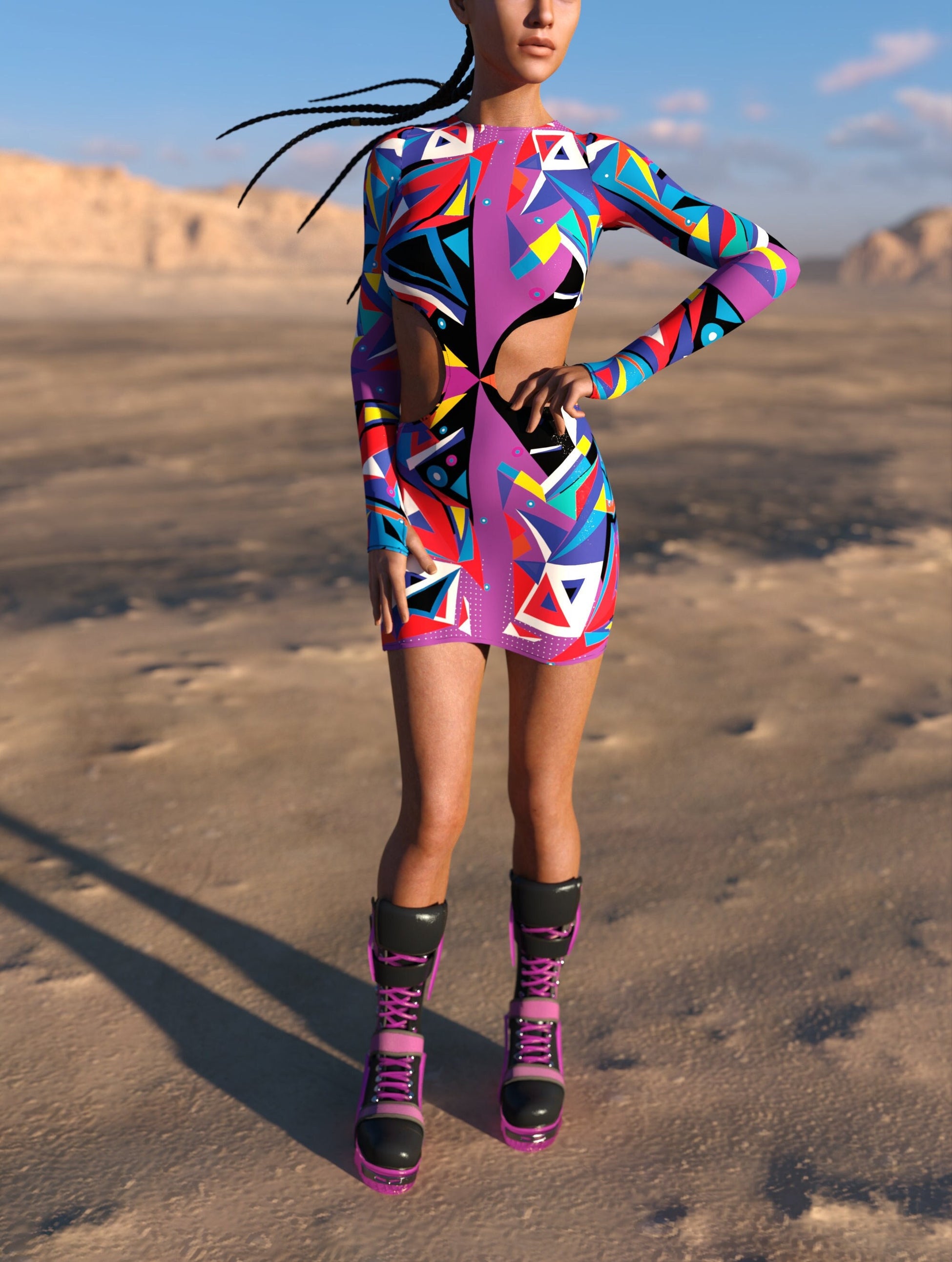 Nexus Side-Cutout Dress 2