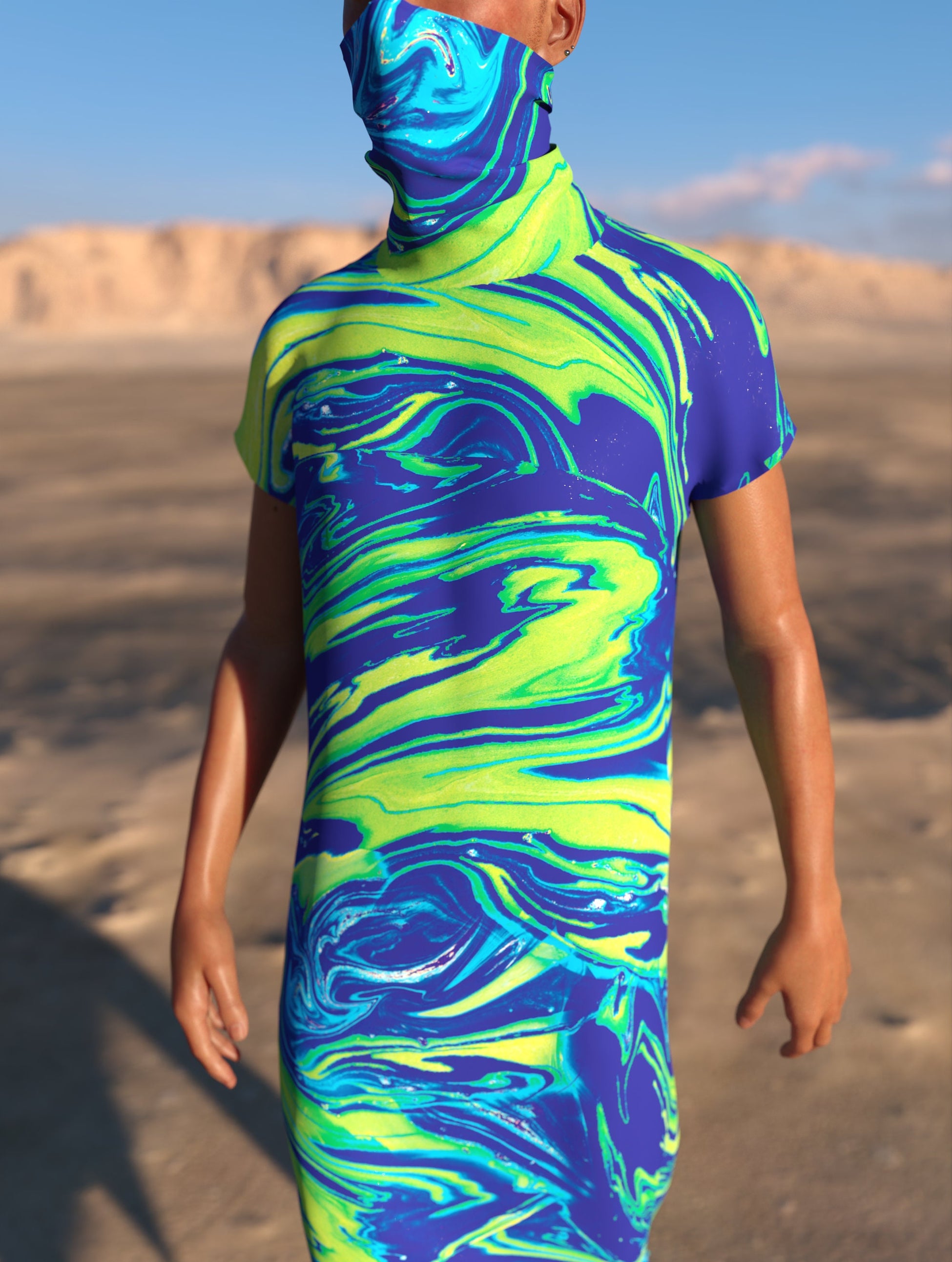 Chushy Male Dust Collar Dress 1