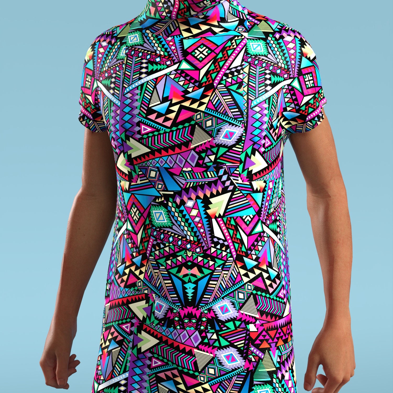 Pandemonium Male Dust Collar Dress Lycra