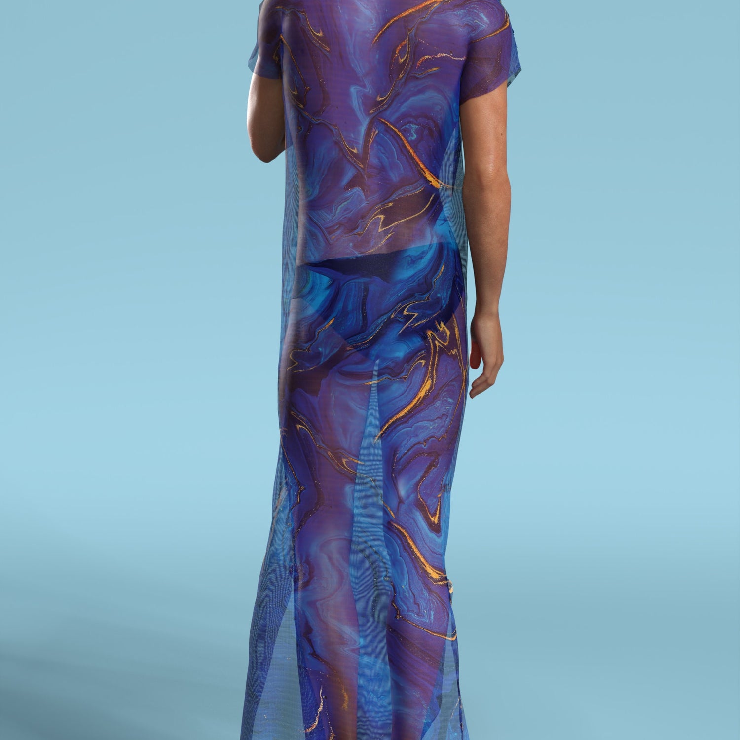 Rogue Mesh Male Dust Collar Dress Festival