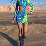 Chushy Side-Cutout Dress