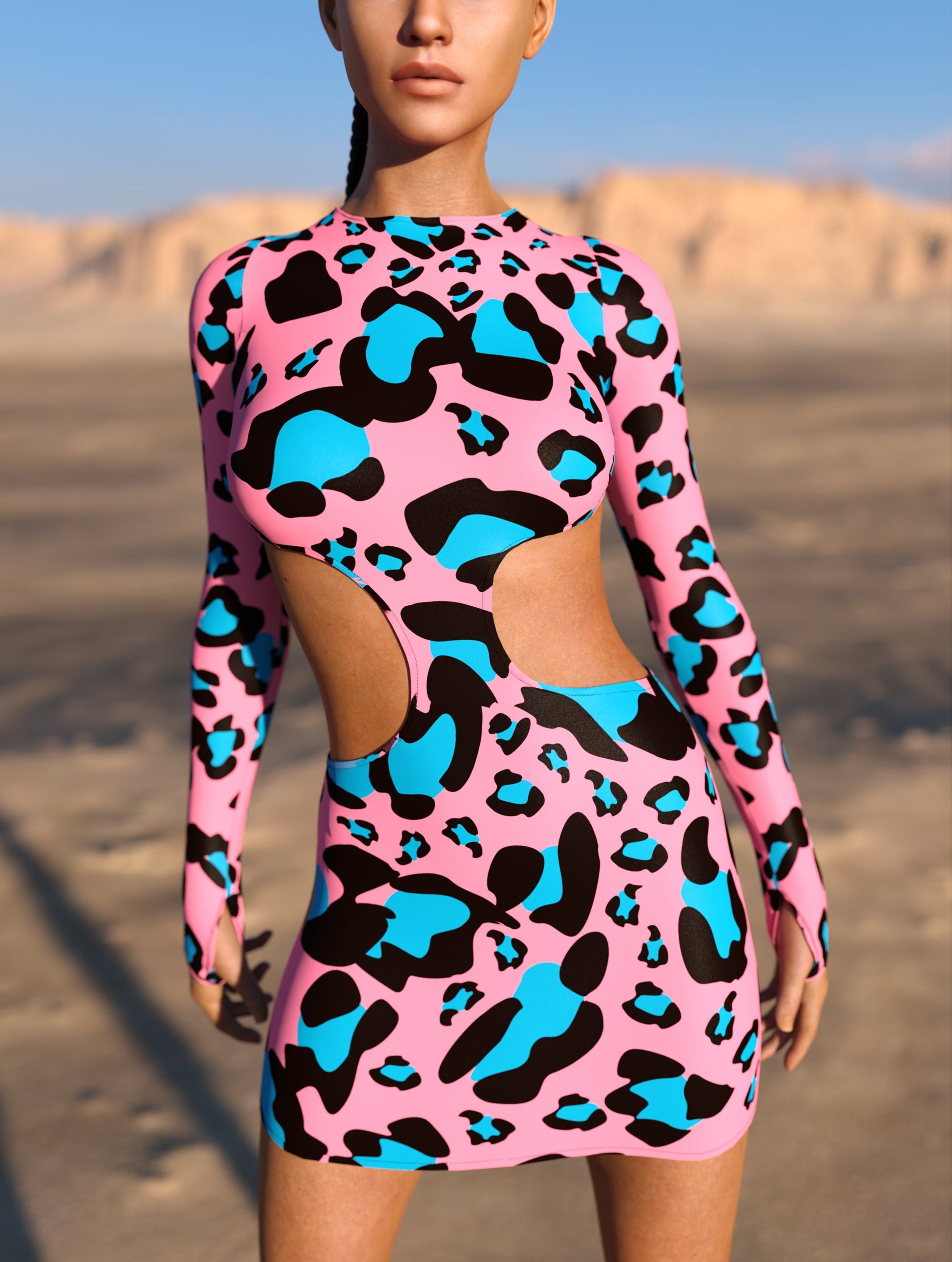 Feral Side-Cutout Dress 1