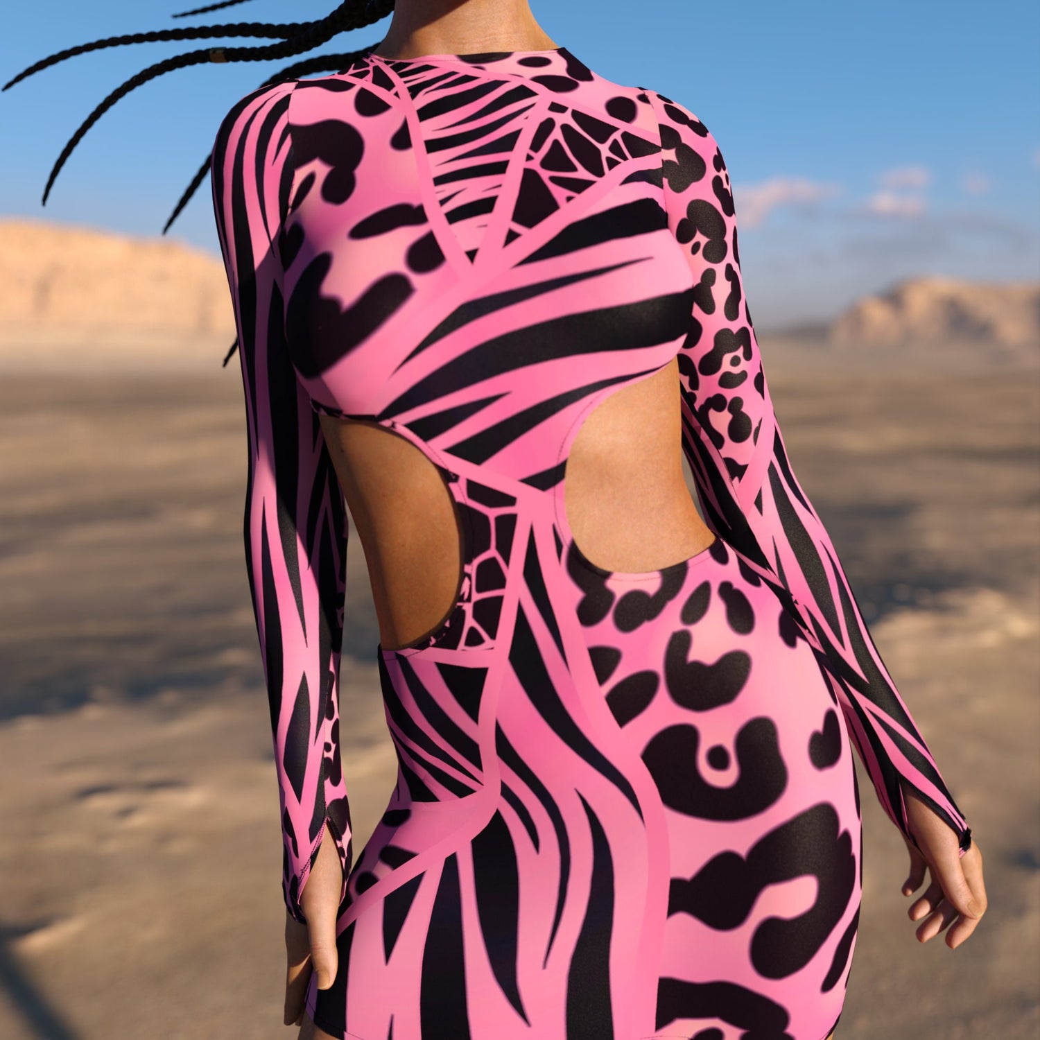Wilderness Side-Cutout Dress