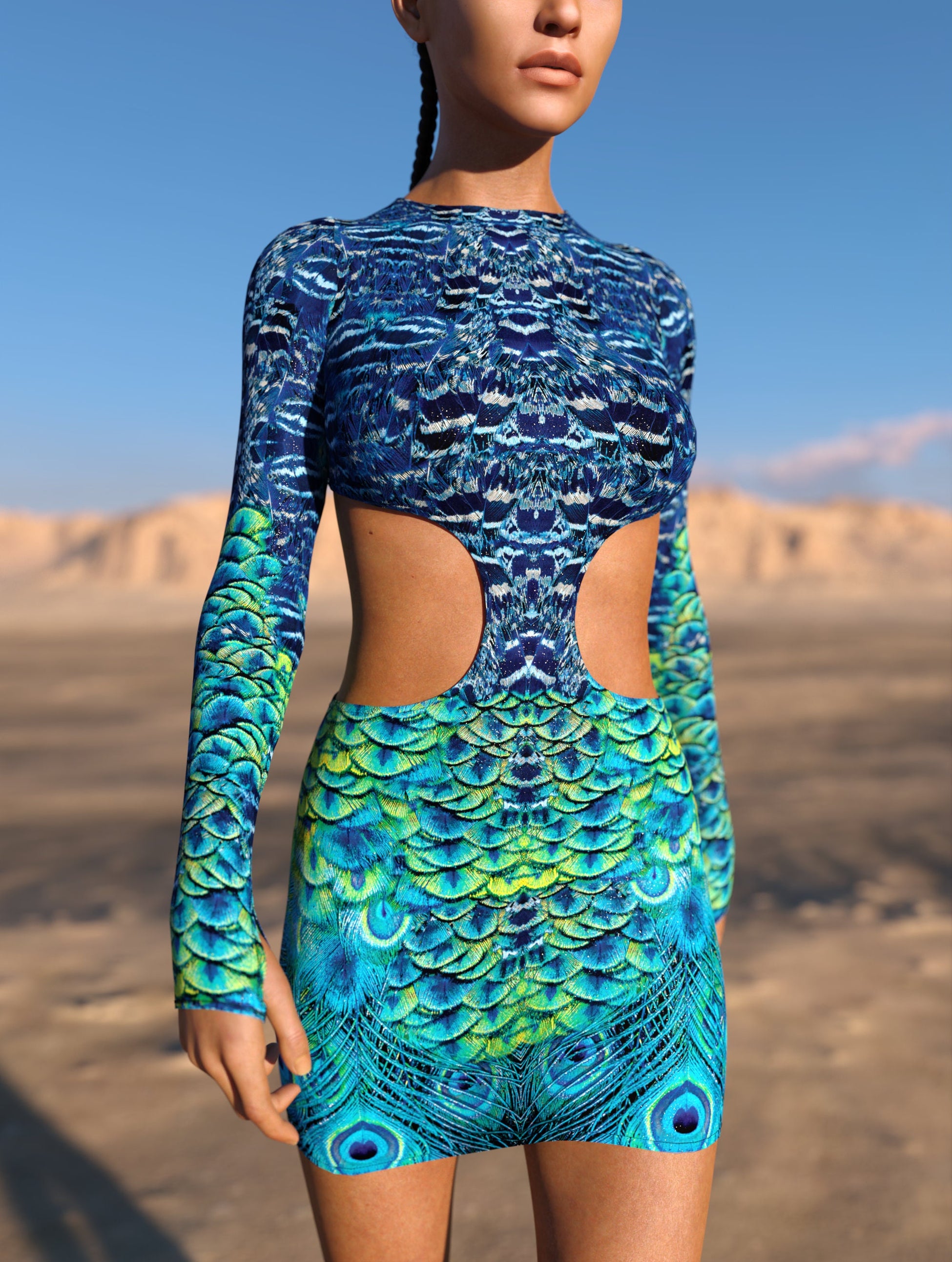 Peekok Side-Cutout Dress 1