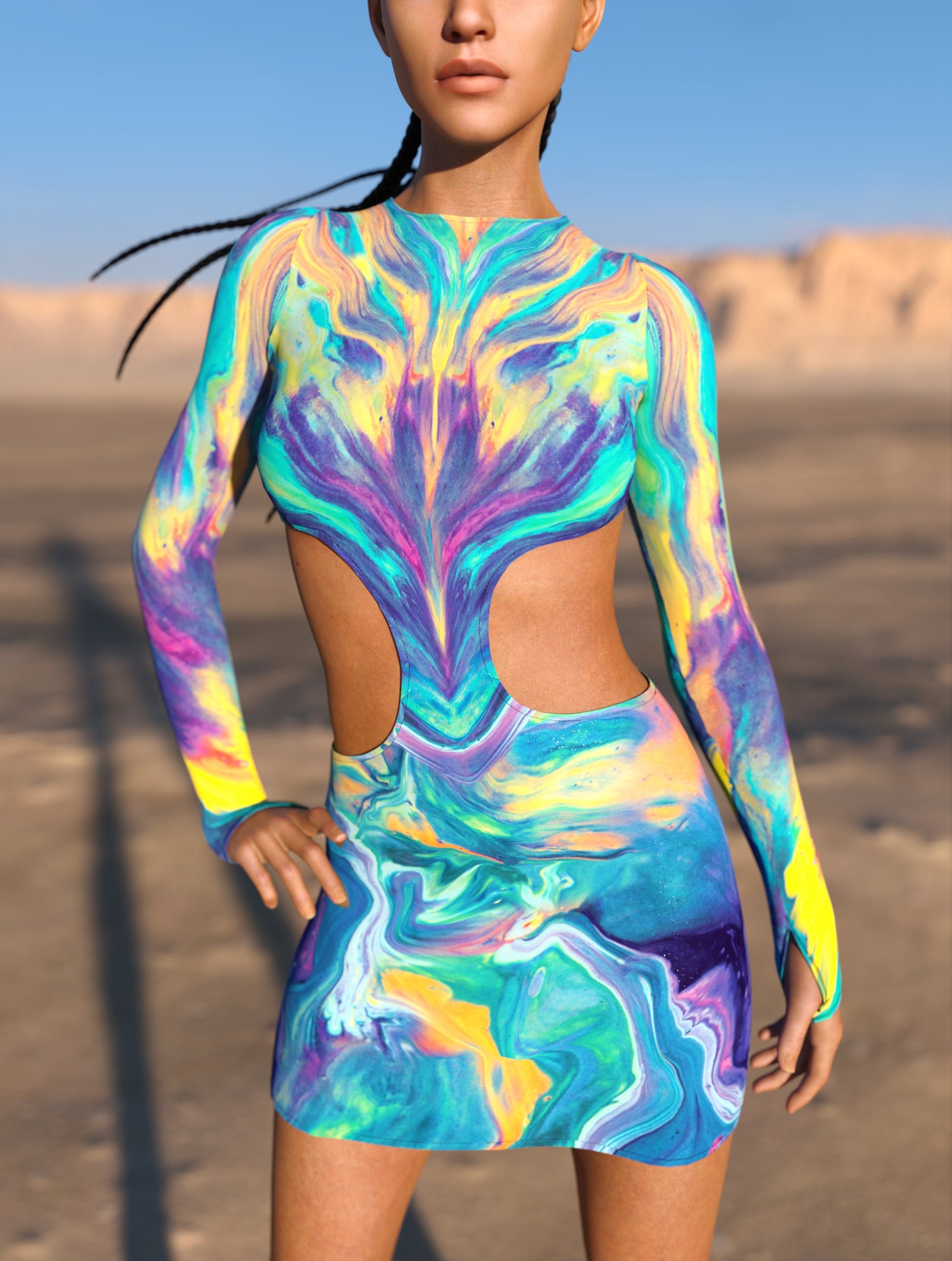 Folie Side-Cutout Dress 1
