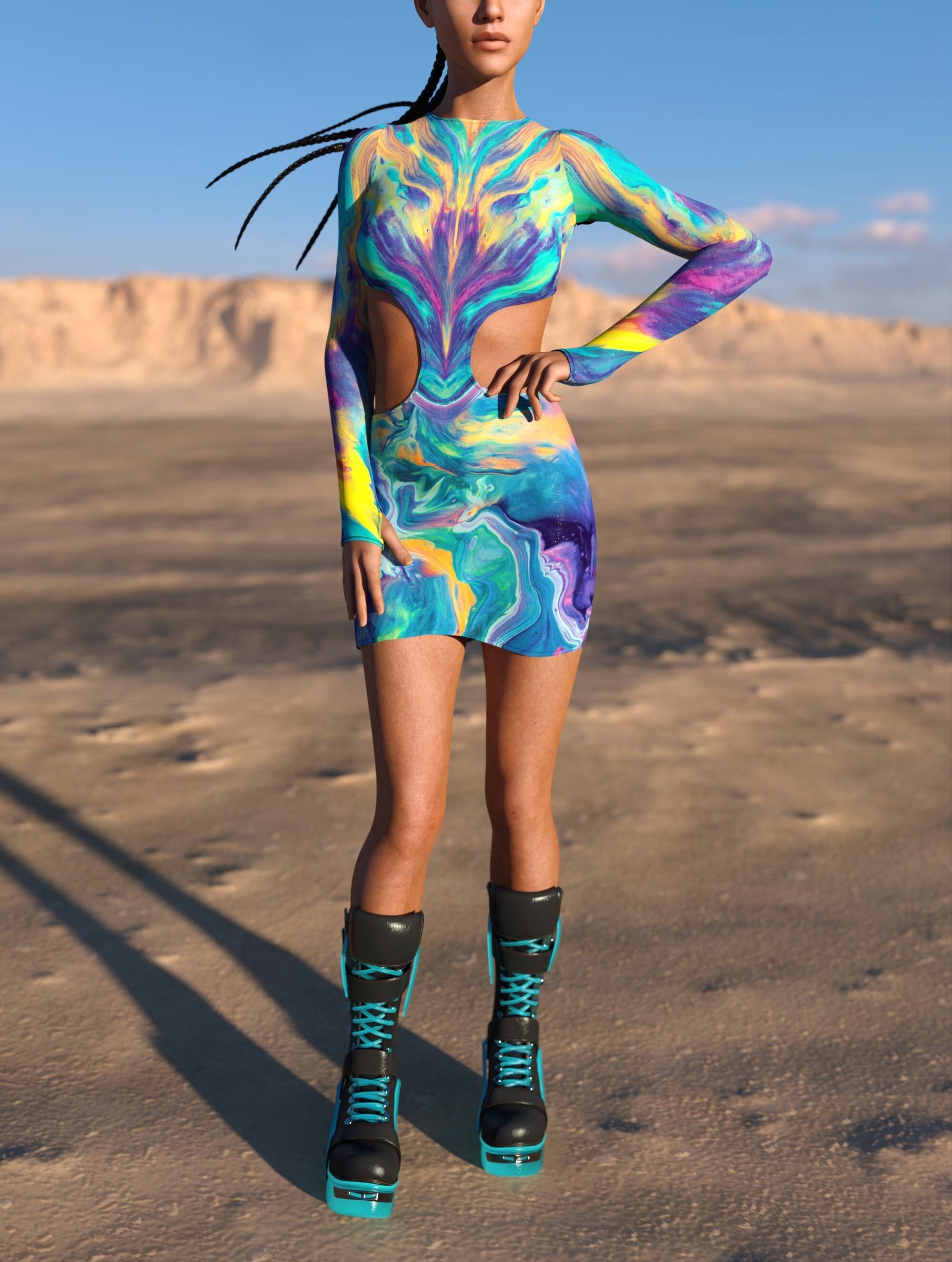 Folie Side-Cutout Dress 2