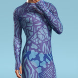 Blue Wilderness Mesh Male Short Dress