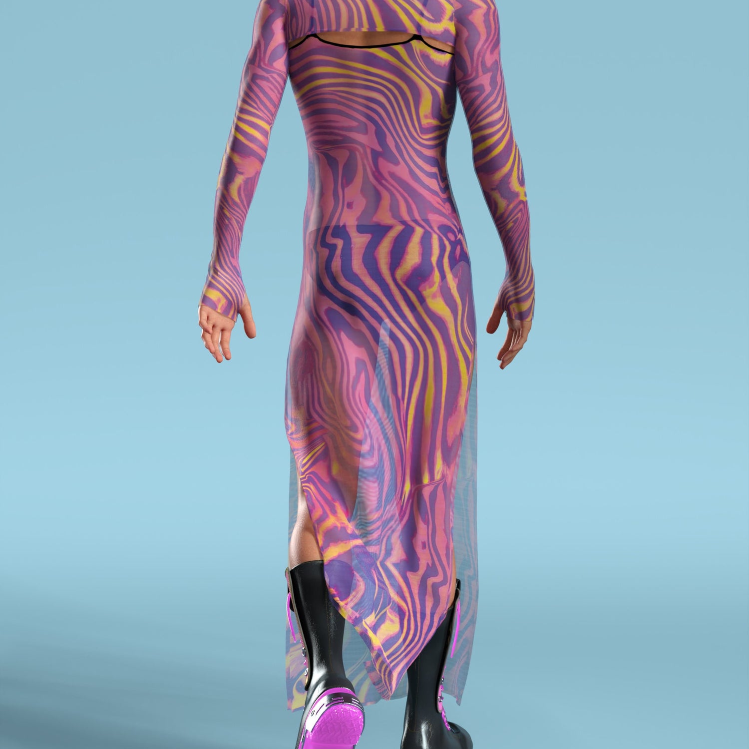 Amant Mesh Male Shrug Dress Festival