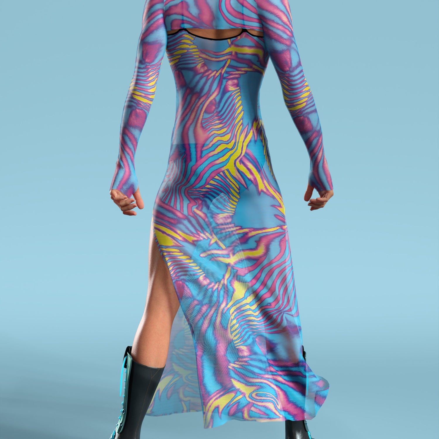 Tempest Mesh Male Shrug Dress Festival