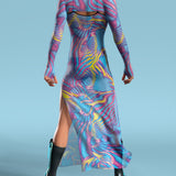 Tempest Mesh Male Shrug Dress