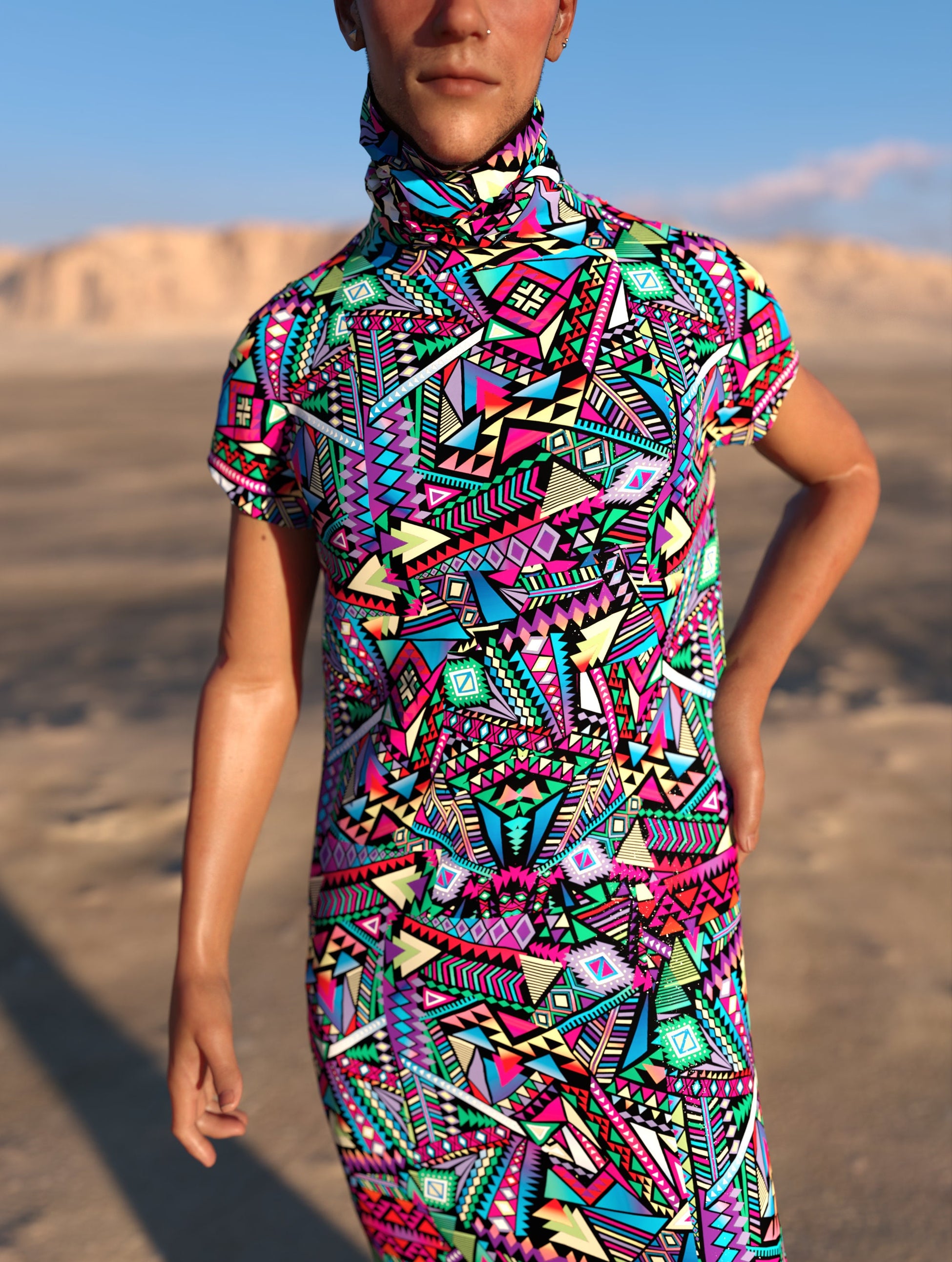 Pandemonium Male Dust Collar Dress 1