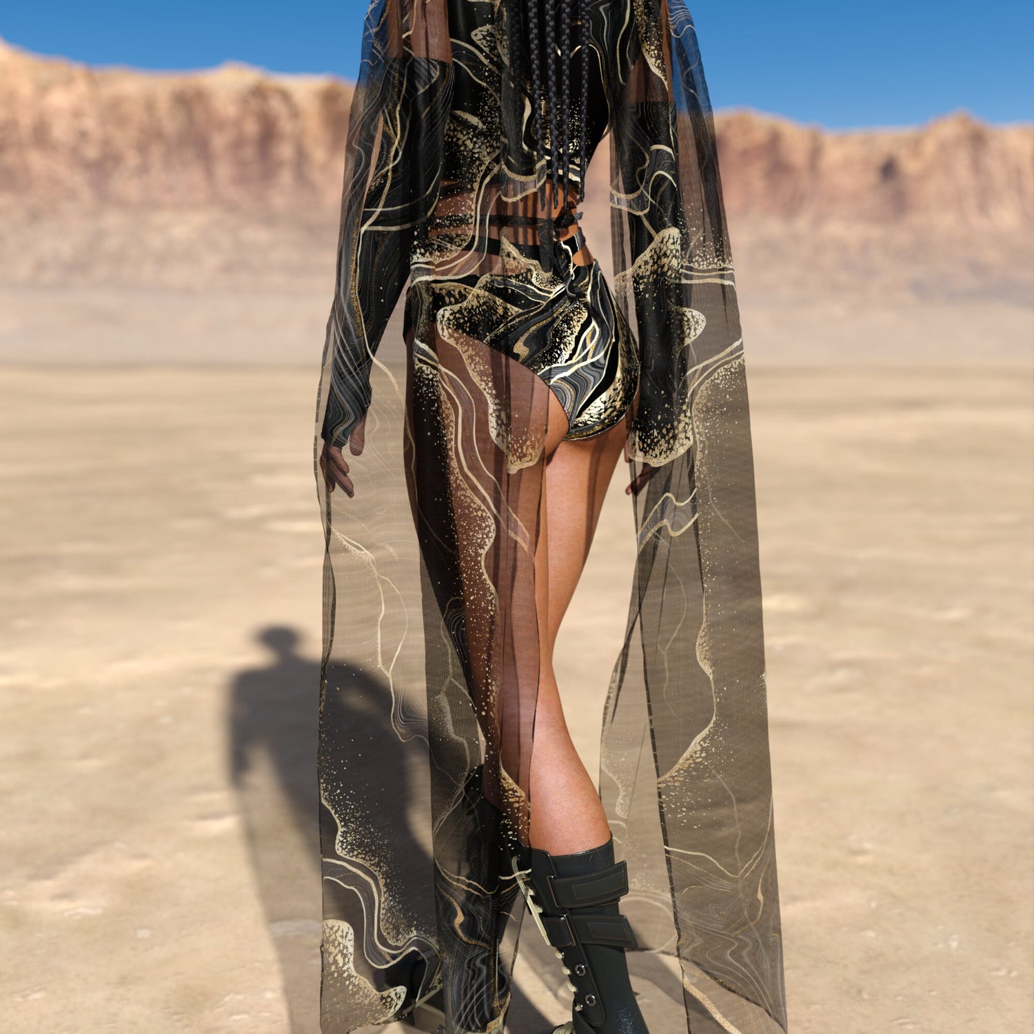 Extasis Cutout Rave Set Black, Gold