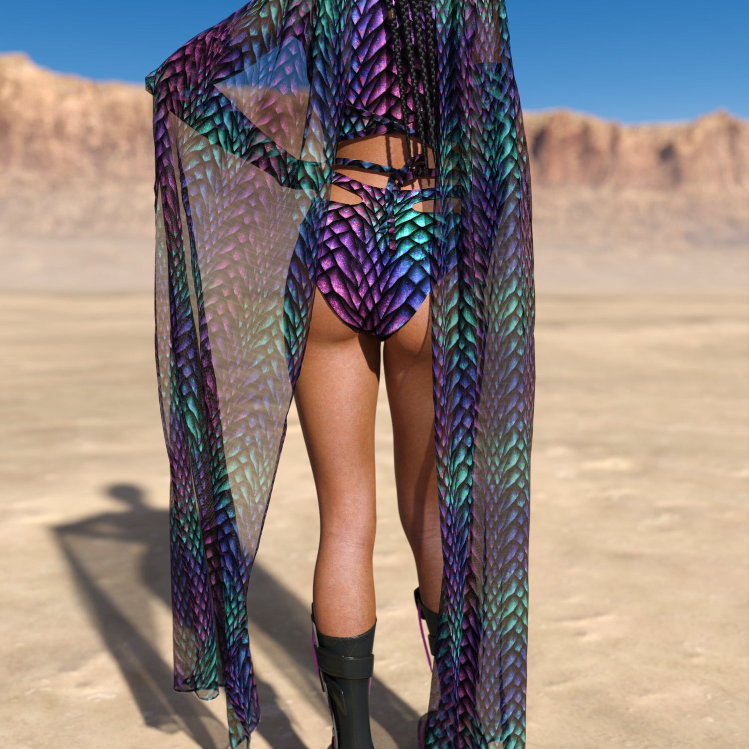 Gorgona Cutout Rave Shorts 3
