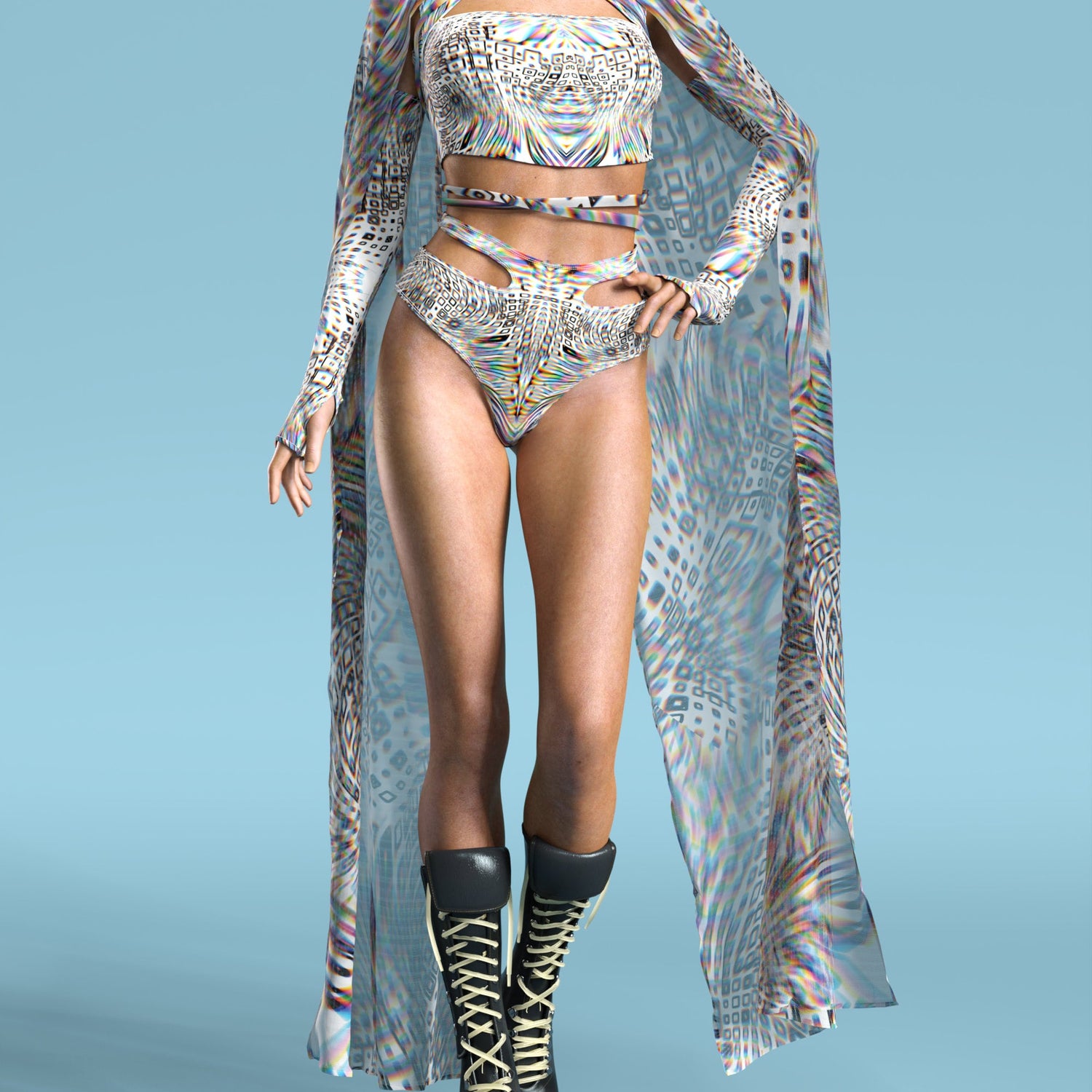 Oblivion Spiral Cutout Rave Set 6